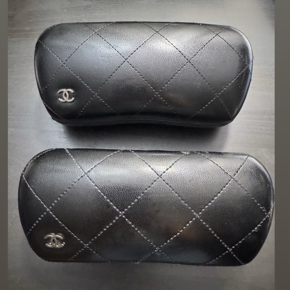Chanel Black Quilted Eyeglass Cases